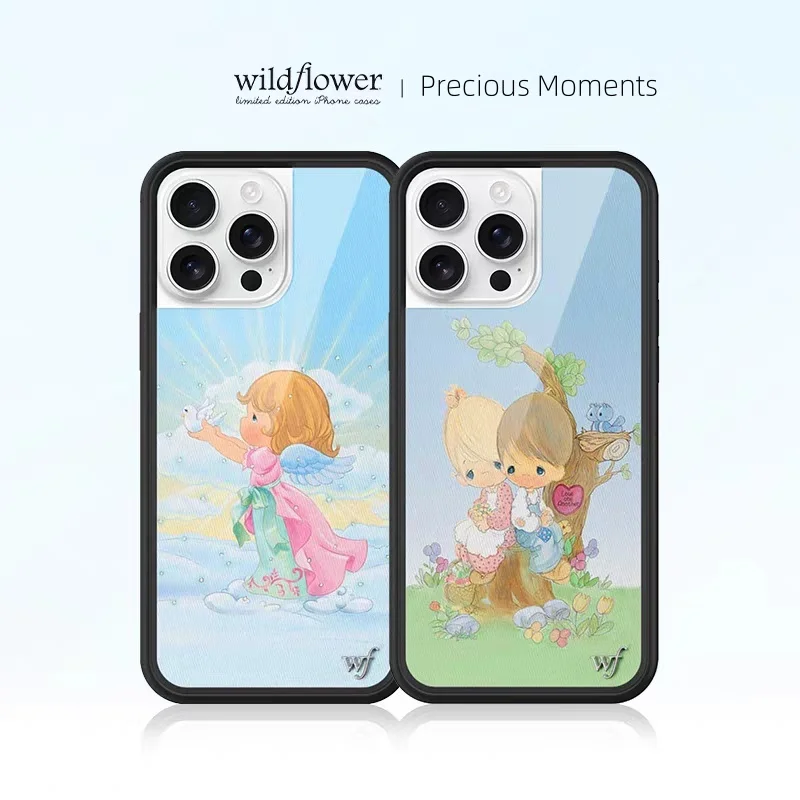 Wildflower Precious Moments Phone Case for iPhone 12 13 14 15 16 Pro Max Plus 16pro 15pro WF Angel Love Cherub Cover Cases