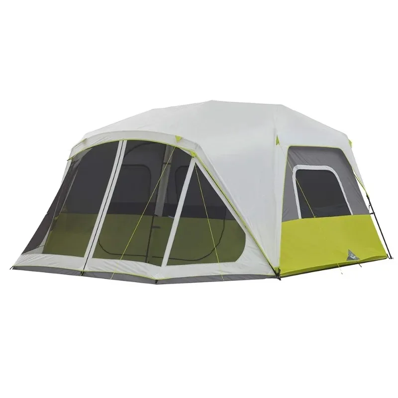 

Airo 10 Person Four-Season Instant Cabin Tent-Two Bedrooms Huge Tent with Screen Room Storage Pockets & Automatic Opening