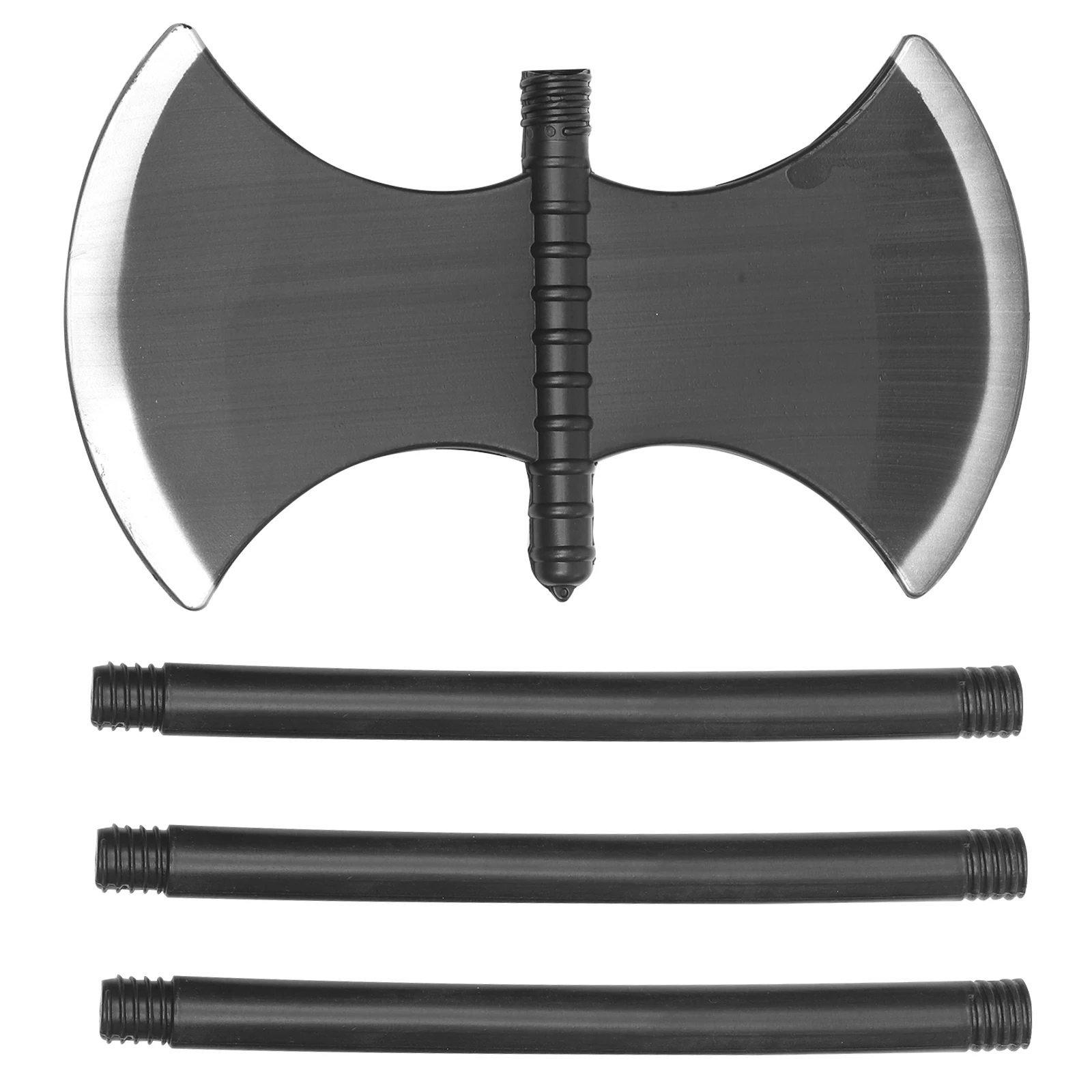 

Double Sided Axe Prop Durable Halloween Costume Decor Lightweight Kids Toy Plastic Material Safe Stage Performance Accessory