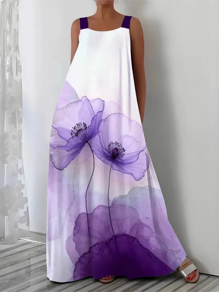 

Summer Cover Ups Dress Women Swimsuit Sleeveless Robes Bathing Suit 2025 New Print Beach Holiday Maxi Dresses Cover-Up