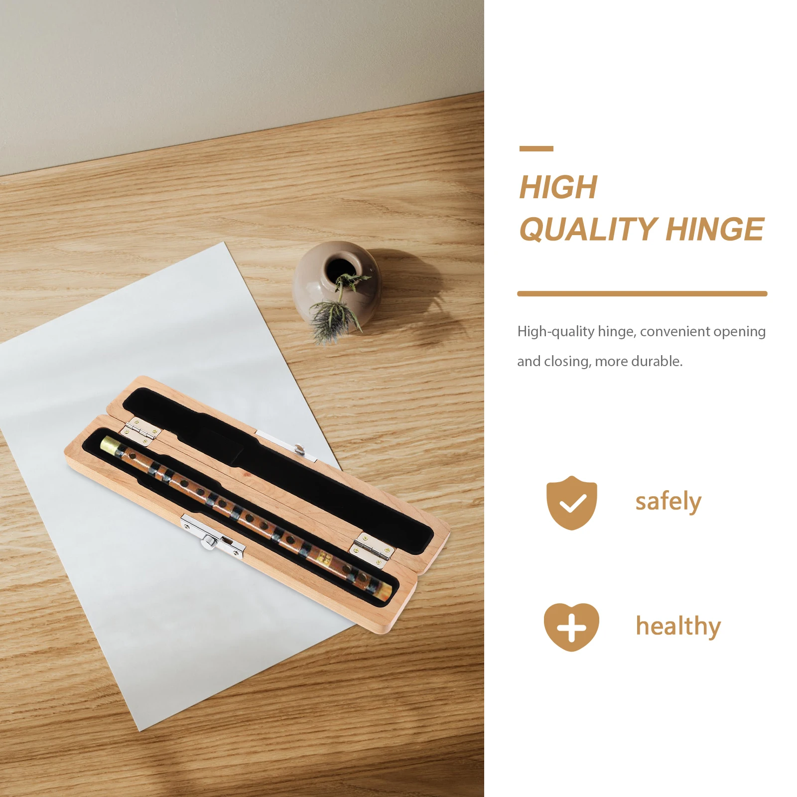 

Mouthpiece Flute Accessories Music Flutes Storage Case Maple Bag Carry Head Protective Holder