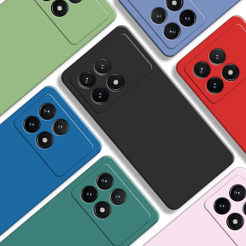 For POCO X6 Pro 5G Case For POCO X3 X4 GT X4 X5 X6 Pro Cover New Original Liquid Silicone Protective Bumper For POCO X6 Pro