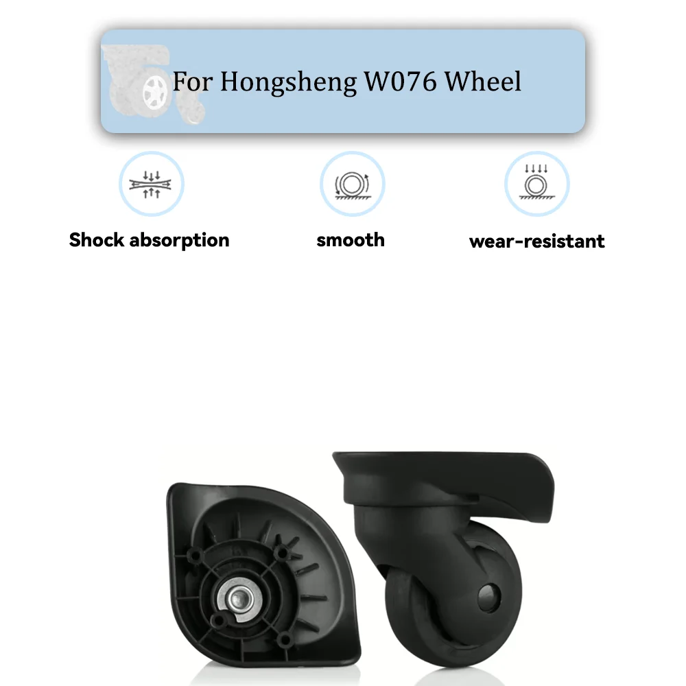 

For Hongsheng W076 Universal Wheel Replacement Suitcase Rotating Smooth Silent Shock Absorbing Wheel Accessories Wheels Casters