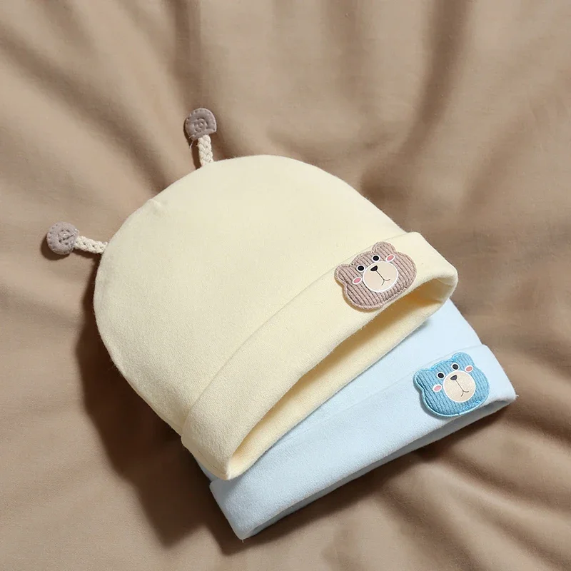 Nette Cartoon Tiere Neugeborenen Baby Hut Weiche Jungen Mädchen Fetal Kappe Mützen Winter Infant Kleinkind Pullover Hut