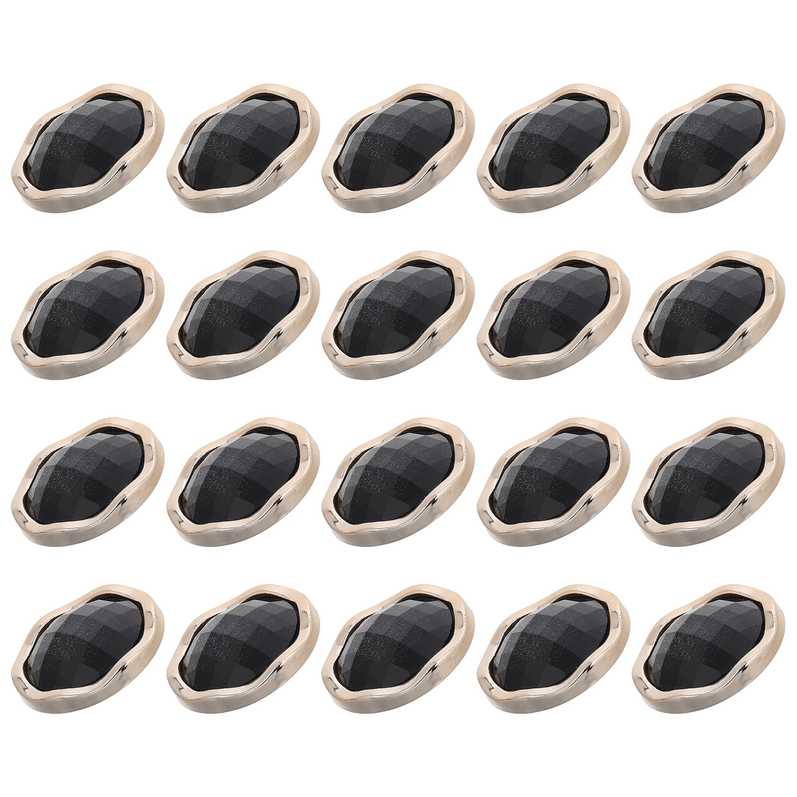 

20pcs Plastic Sweater Buttons Shiny Rhinestone Coat Women Decorative Diamond Buckle Fashion Clothes Sewing Supplies