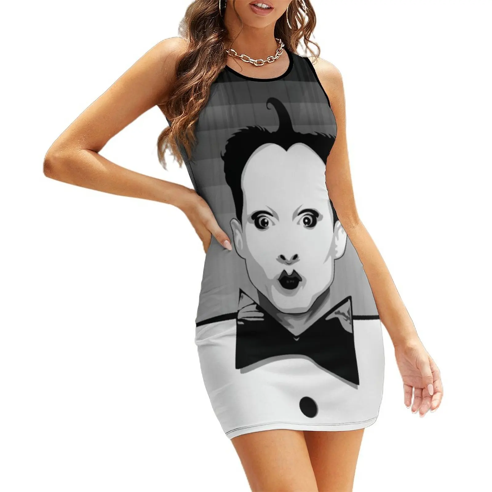 

Klaus Nomi Sleeveless Sundress dress for woman birthday dresses for women sexy short dresses daring elegant dresses plus sizes