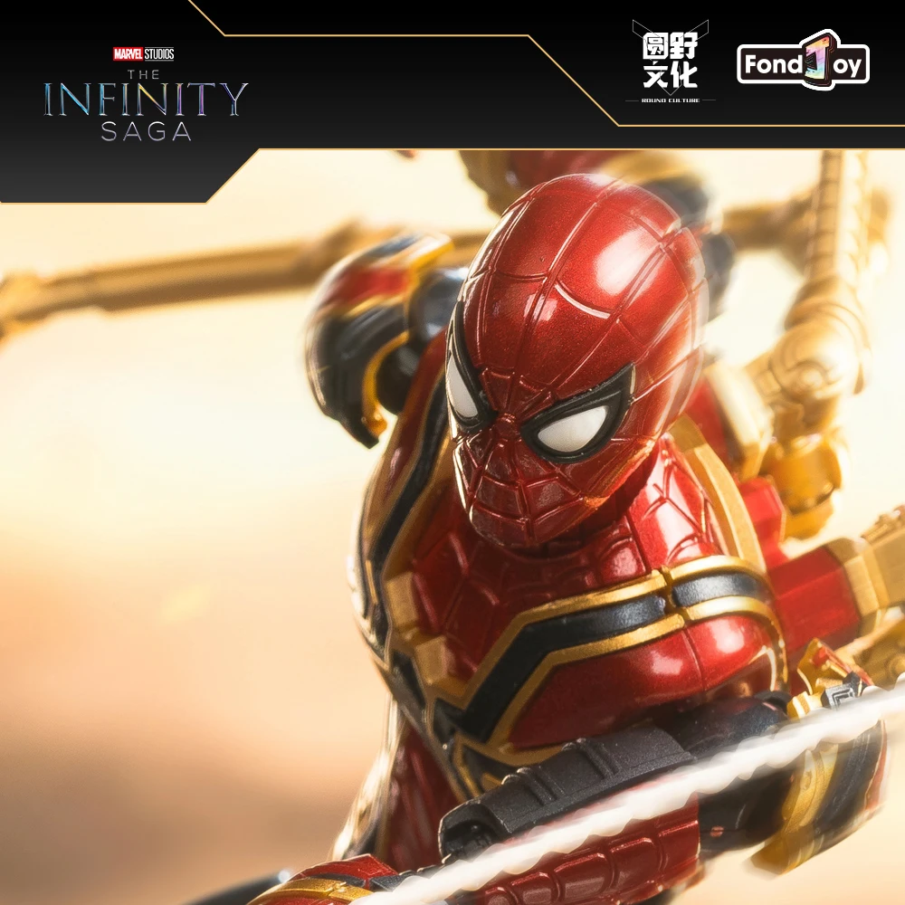 FondJoy – figurine originale Marvel, série d'assemblage 1/12 Iron Spider-Man, modèle d'assemblage, cadeau pour garçons, ornements de collection