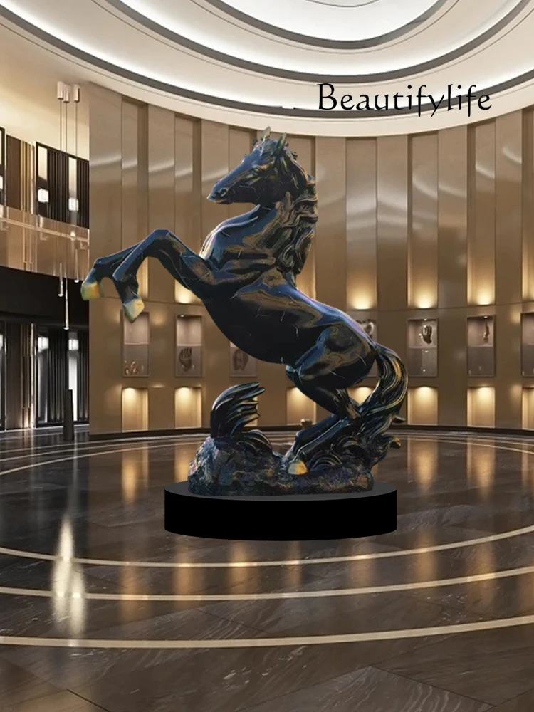 Creative Animal Horse Sculpture Outdoor Courtyard Decorations Hotel Lobby Sales Office Floor Ornaments