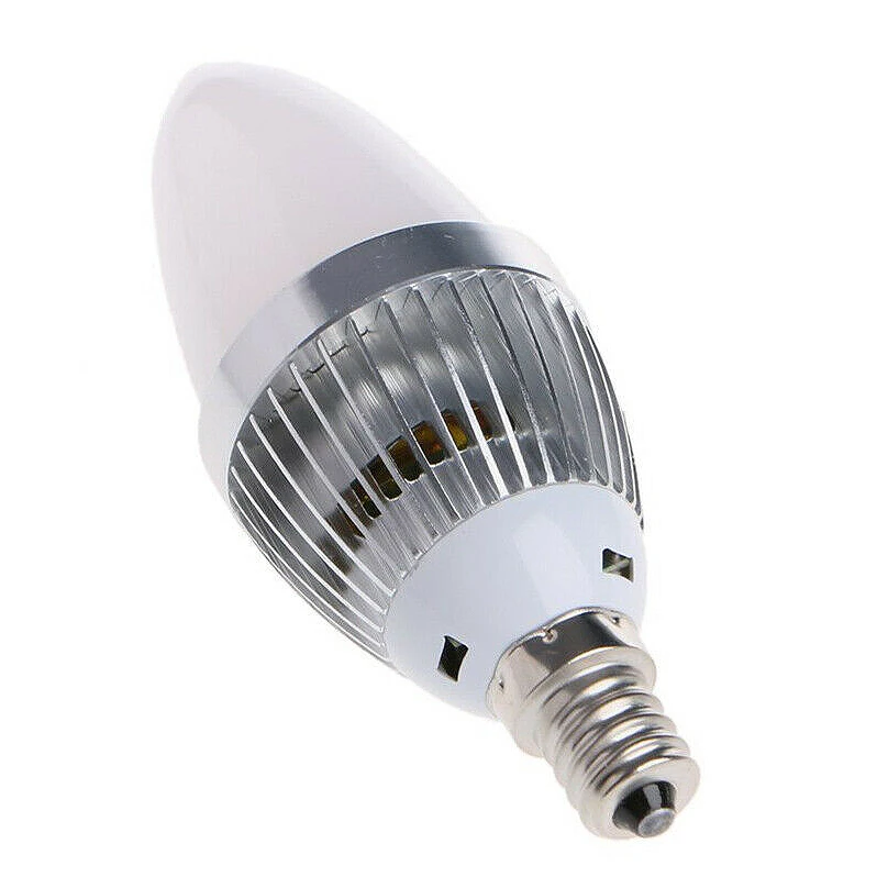 ABGE-3W Smart E14 RGB LED Colorful Change Color Bulb With 24 Candle Remote Control Button Milky Lampshade