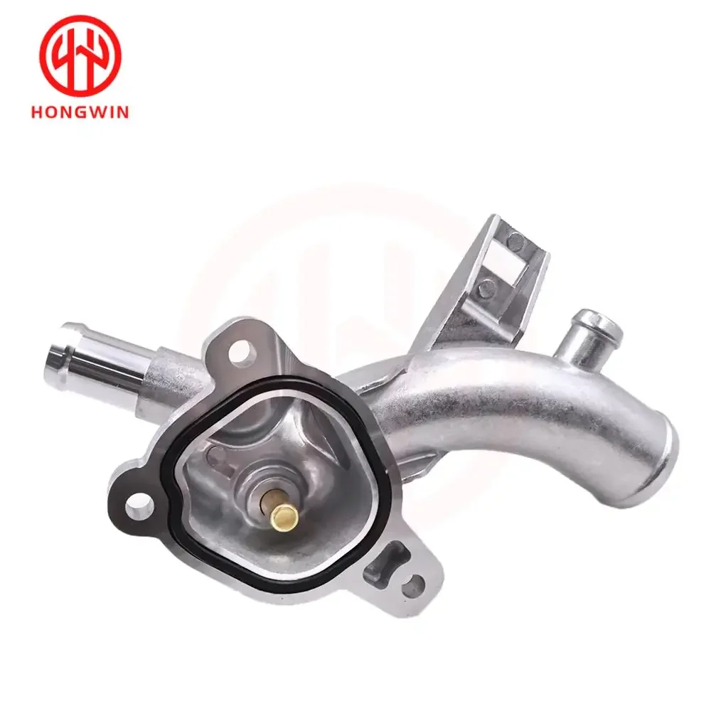 New Aluminum Thermostat Housing Water Outlet 25192985 With Pipe For Opel Astra J Adam Corsa D Meriva B A14XEL 1338022 / 55562048