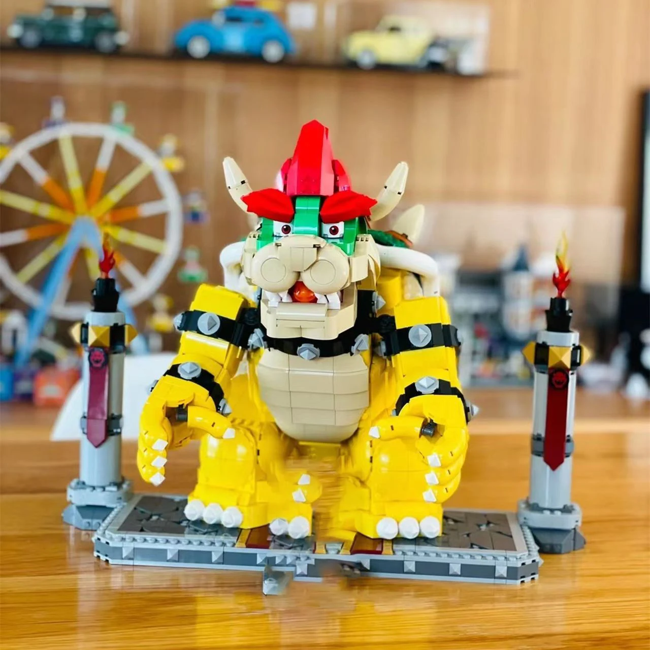 In Voorraad 2807 Stuks De Mighty Bowser Super Marioed 71411 Model Bouwsteen Bakstenen Disney Speelgoed Voor Kinderen Kerstcadeaus