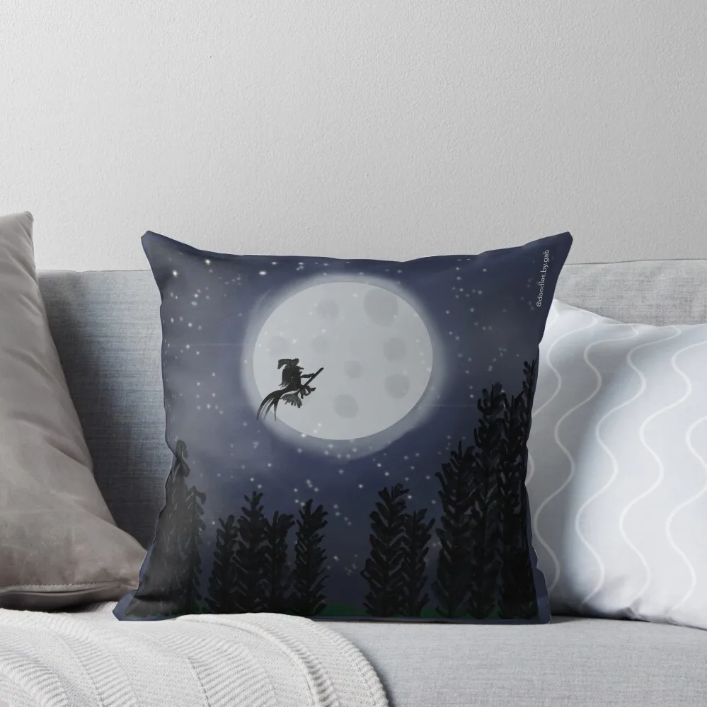 

Witchy Night! Throw Pillow Decorative Sofa Cushion Decorative pillow case pillows decor home Sofas Covers pillow