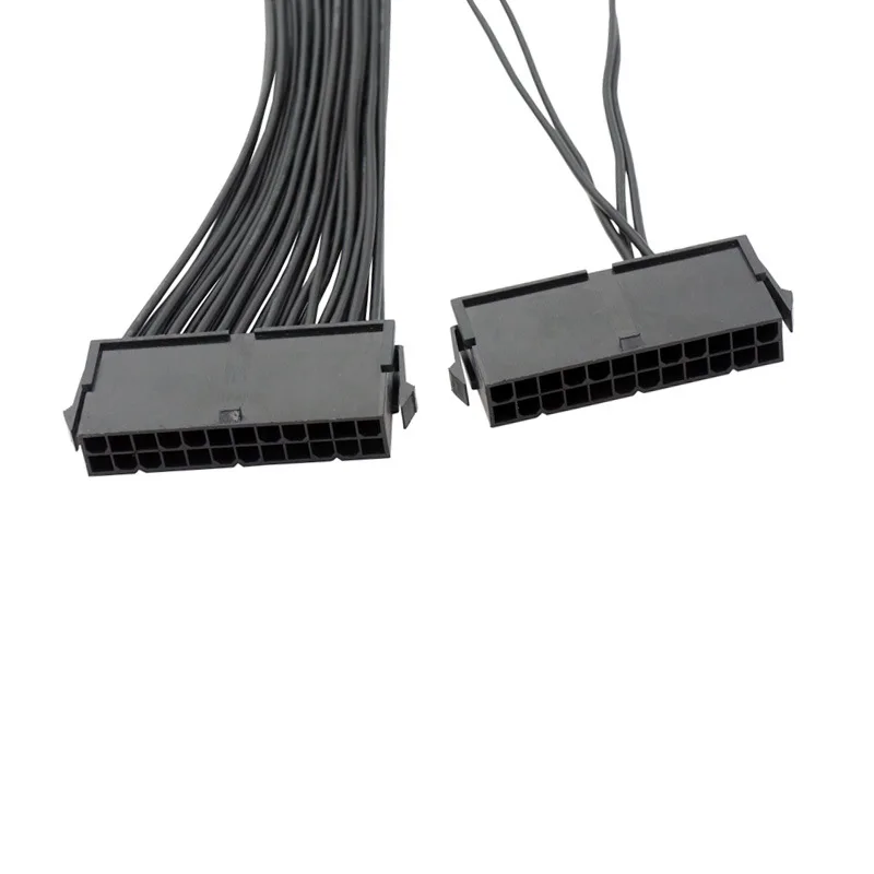 Power Supply 24 Pin ATX Mainboard Motherboard Adapter Connector Enable of Two Power Supply Units To A Single Motherboard