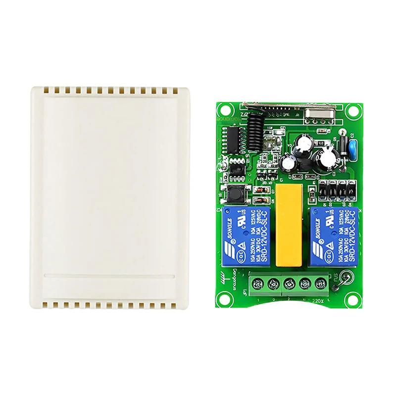 

Learning Code Rf Wireless Controller Motor forward and reverse 2 Channel AC220V 433MHz For Garage Door