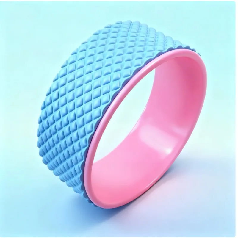 

3D Acupressure EVA Yoga Wheel - Backbend Trainer & Massage Roller for Spine Flexibility 3D Massage Yoga Wheel