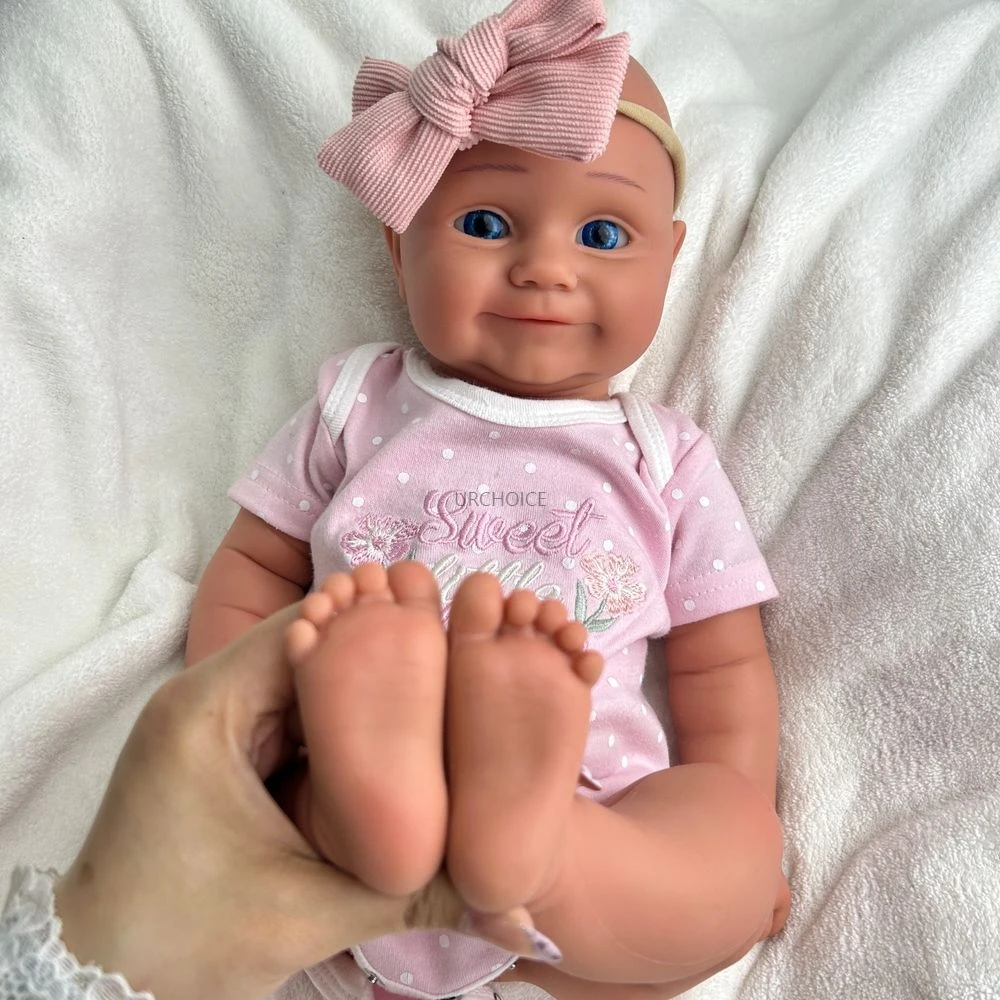 20 inch baby meisje Maddie 3D huid siliconen reborn pop zacht gemakkelijk schoon te maken pasgeboren pop voor aandenken kinderen speelgoed