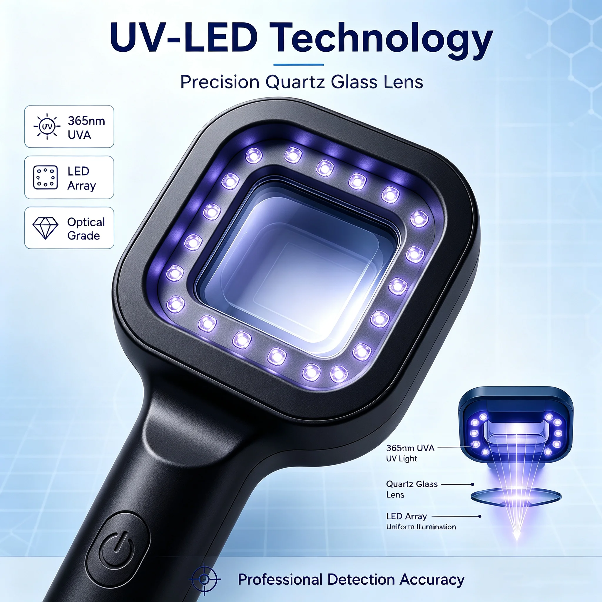 Woods Lamp Skin Analyzer Vitiligo Testing Examination Magnifying Analyze Machine Skin Detection Ultraviolet Cat Moss Light