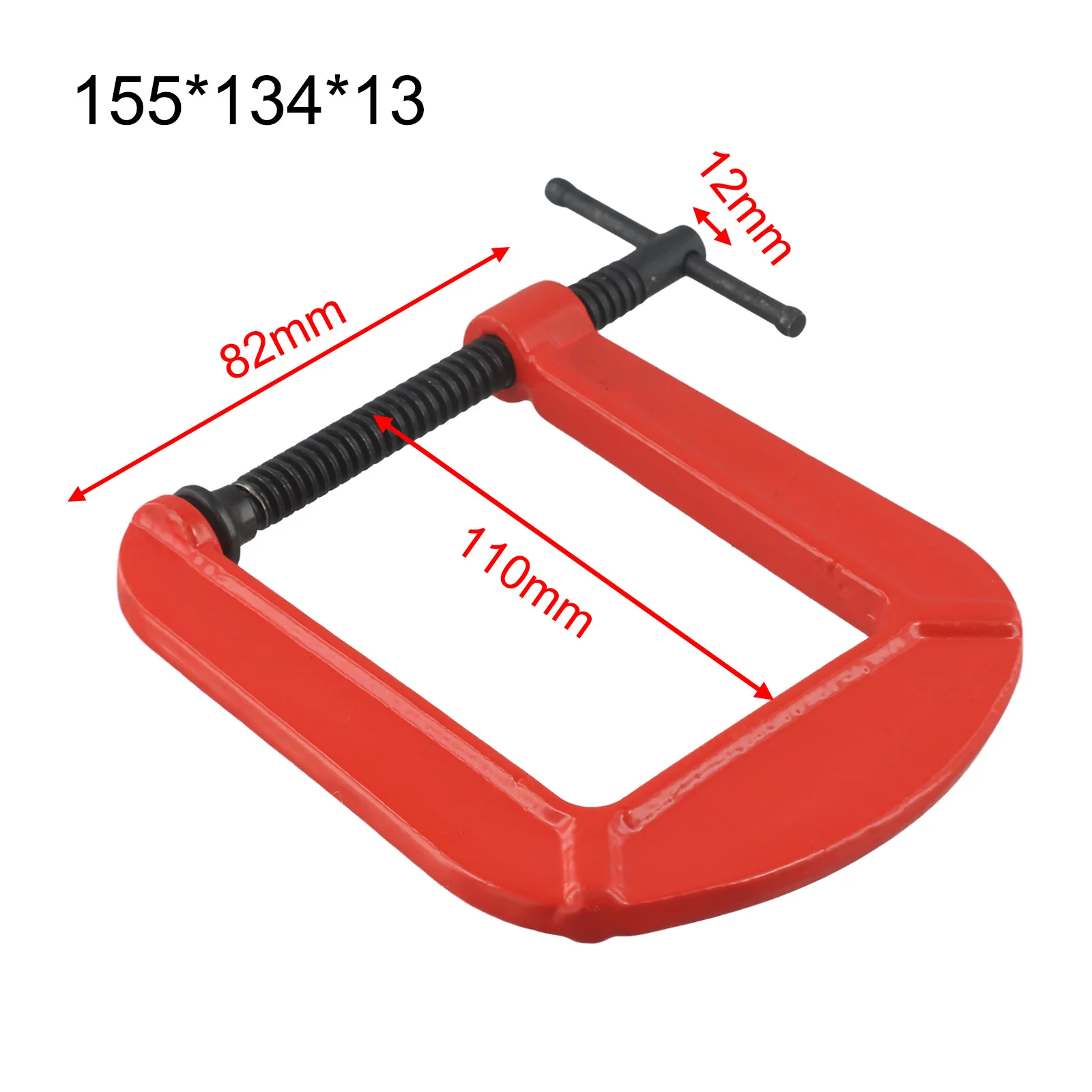 Heavy Duty G-type Clamp Woodworking Fixture Strong Jaw Fixing Wooden Strips Heavy Duty G Clamps 82-110mm Jaw Opening Range