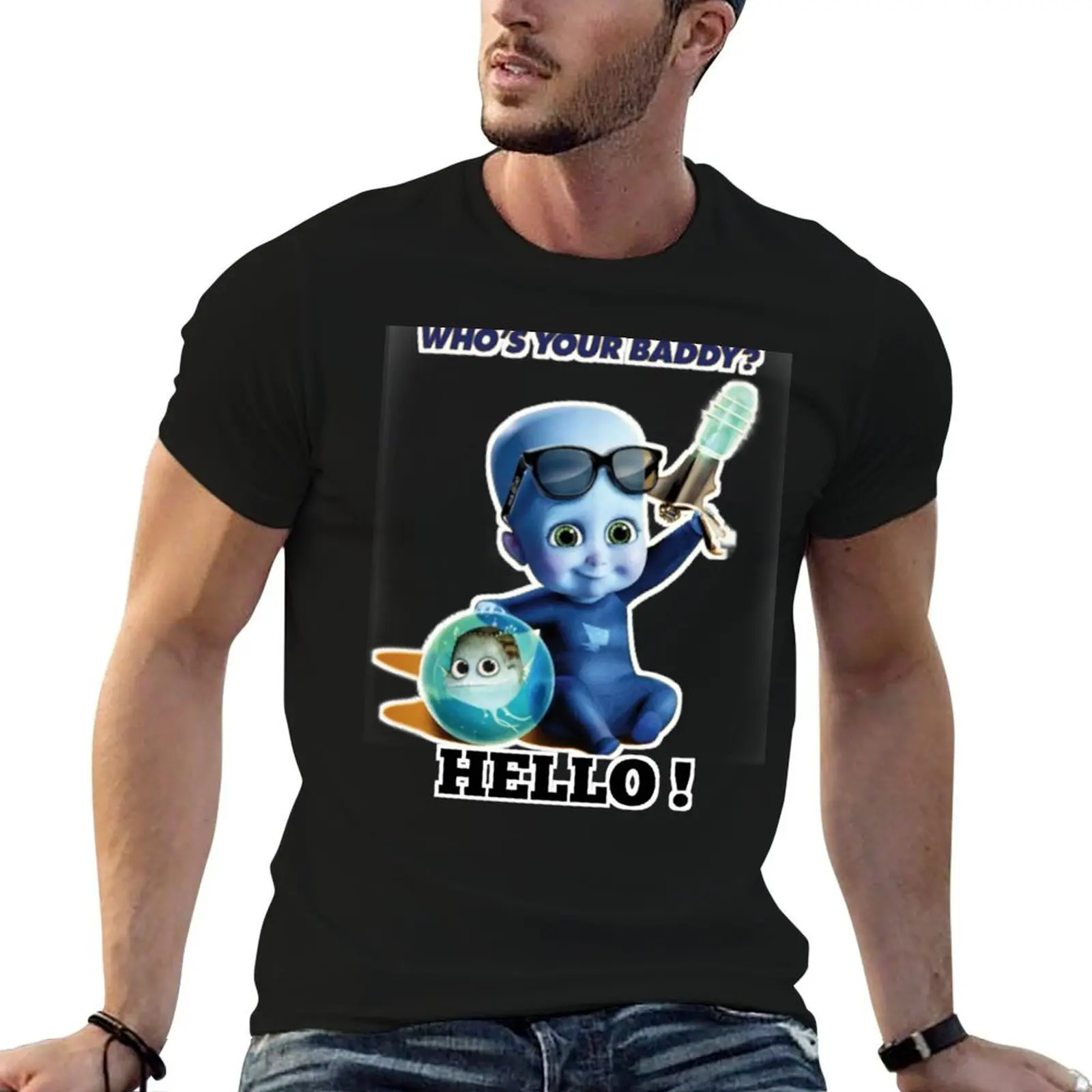 

megamind T-Shirt man t shirt cotton high quality t shirt man luxury T-Shirt