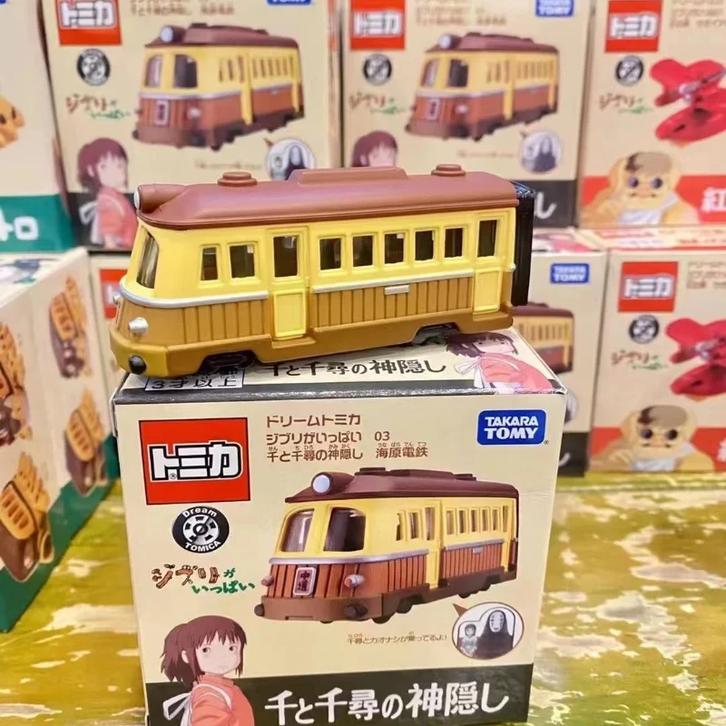 Takara Tomy Dream Tomica Ghibli Castillo en el cielo Tigermos Spirited Away Unabara ferrocarril eléctrico Porco Rosso Savoia S.21F Juguetes