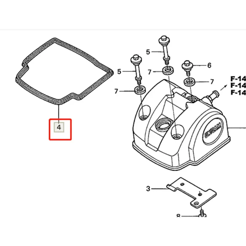 Motorcycle Engine Cylinder Head Cover Gasket Seal Gasket  For Honda TRX450 R ER 06-09 12-14 CRF450X 05-09 12-17 XRF450R 02-08