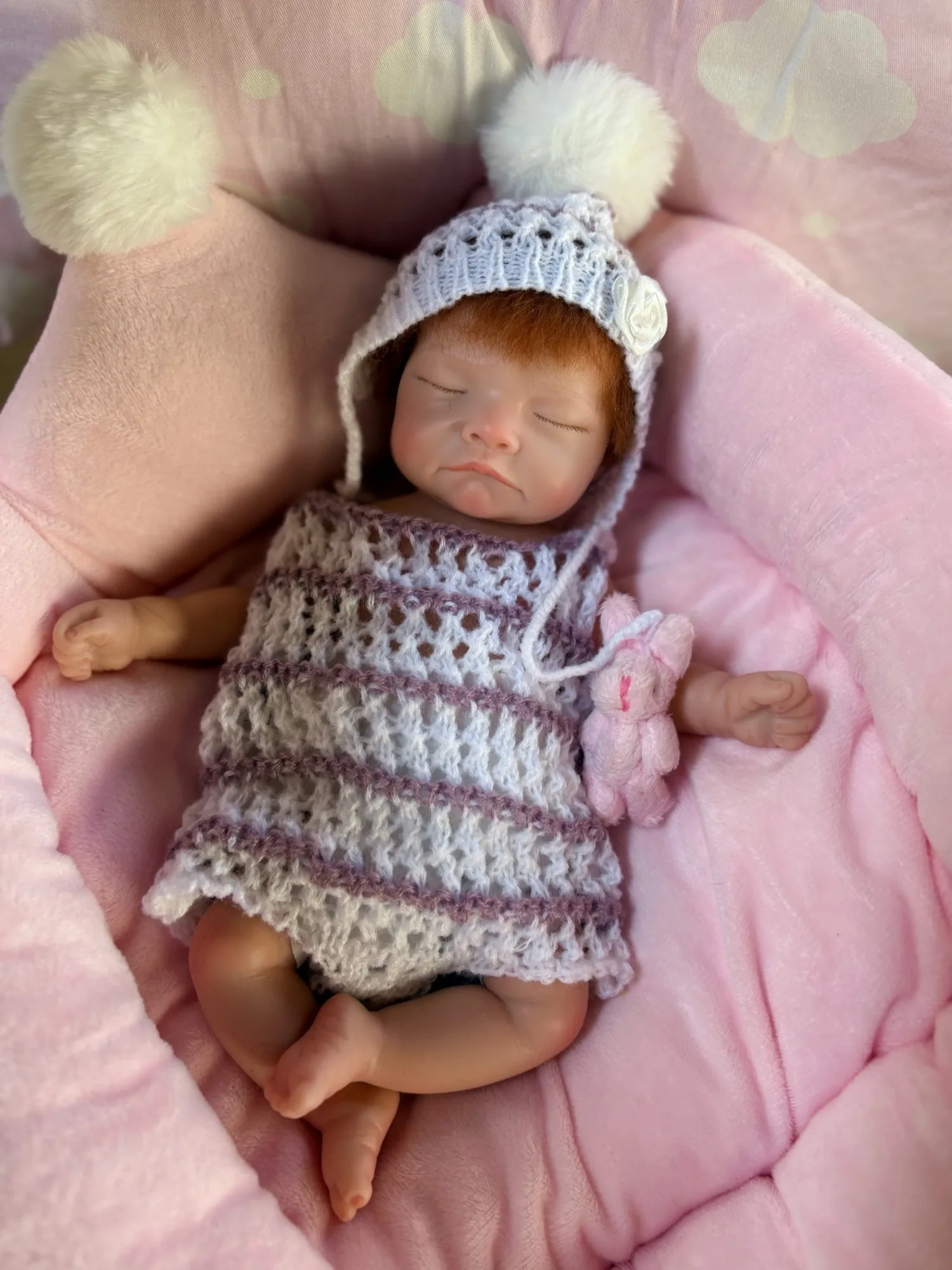 25 cm Handgemachte Reborn Baby Puppen Verwurzelt Haar Nettes Mädchen Ganzen Körper Weiche Silikon Neugeborenen Baby Puppe Spielzeug Für Kinder geschenk De Silikon