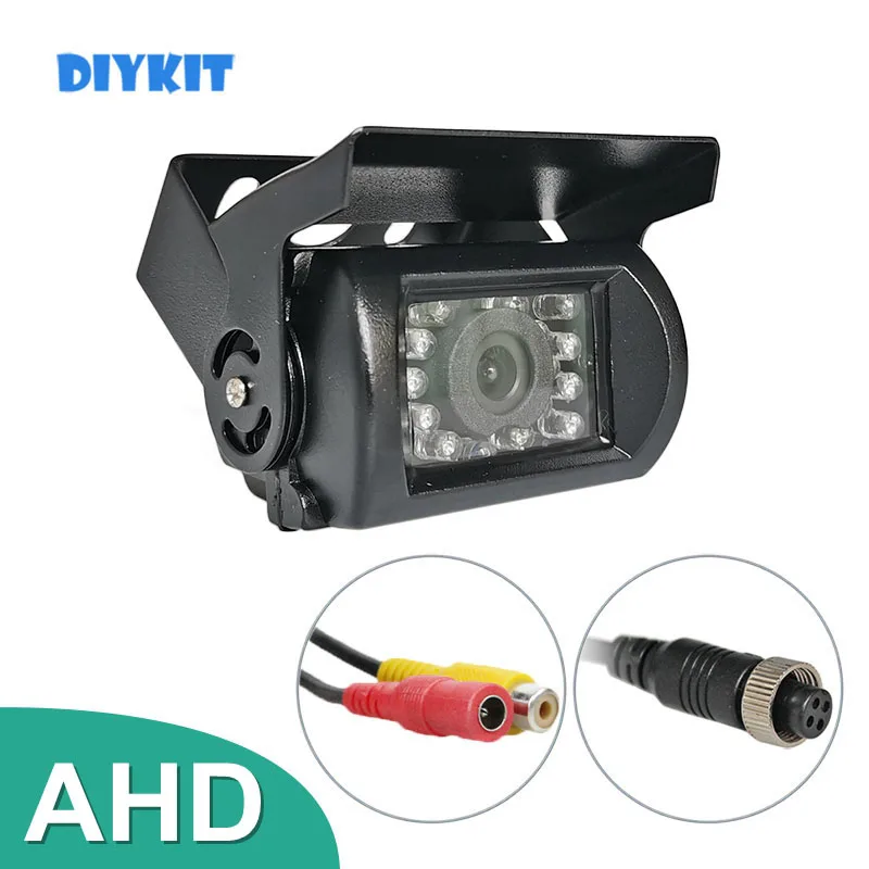 

DIYKIT AHD 4PIN AV DC12V Camera Waterproof Van Bus Lorry Car Rear View Reversing Parking Camera IR Night Vision