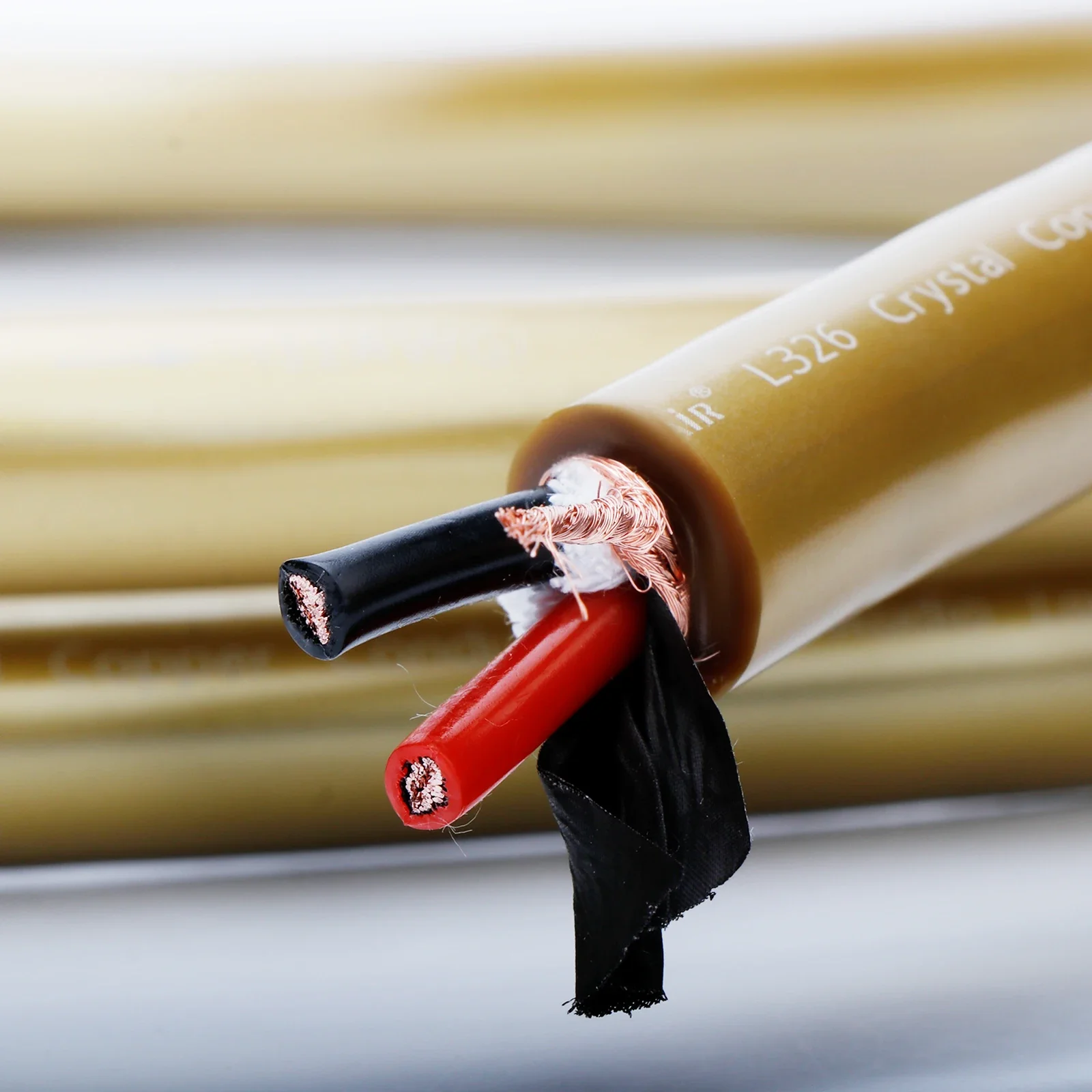 L326kabel Speaker pengisi katun murni dengan pelindung Graphene untuk penggemar Audio HiFi DIY-11AWG, isolasi PVC, katun murni