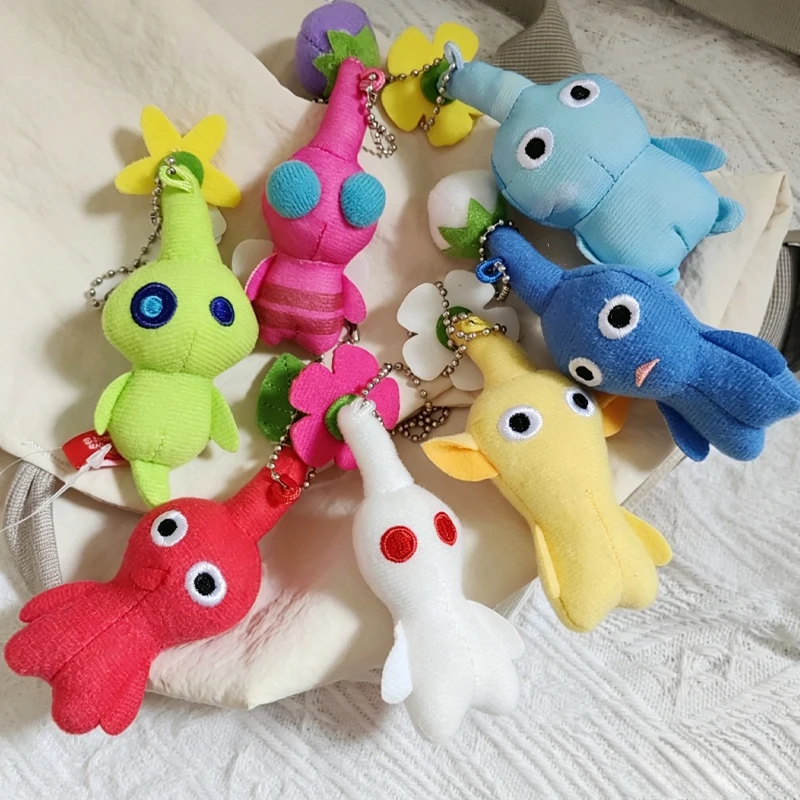 

Mini Pikmin Series Plushie Anime Game Merchandise Keychain Bag Hanger Accessory Fans collecting items Holiday Gifts For Friends
