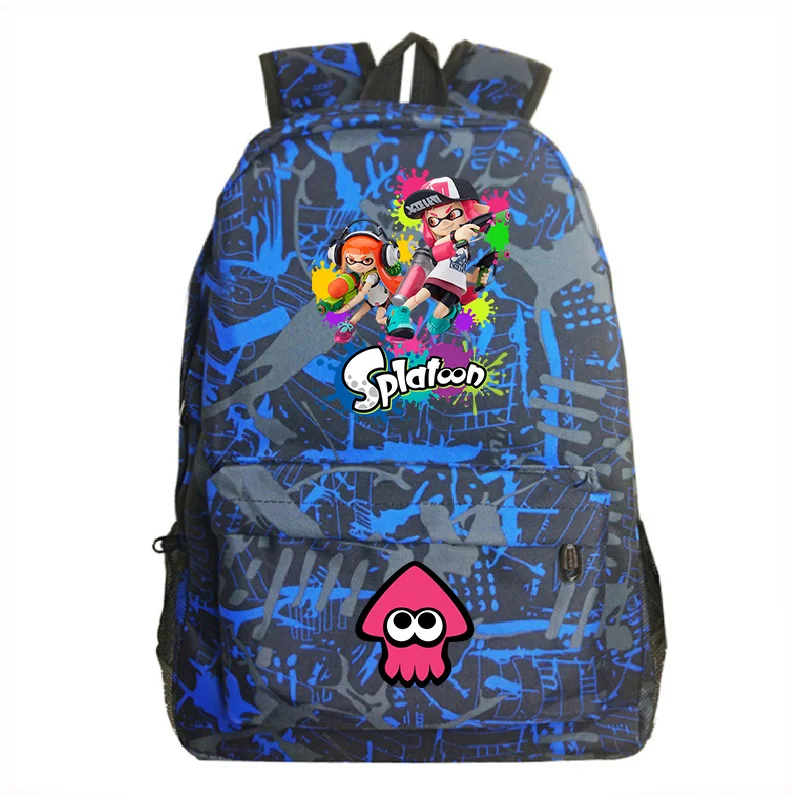 

Nylon Backpack With Splatoon Print Children School Bags High Quality Student Boys Girls Bagpack Fashion Travel Laptop Backpack