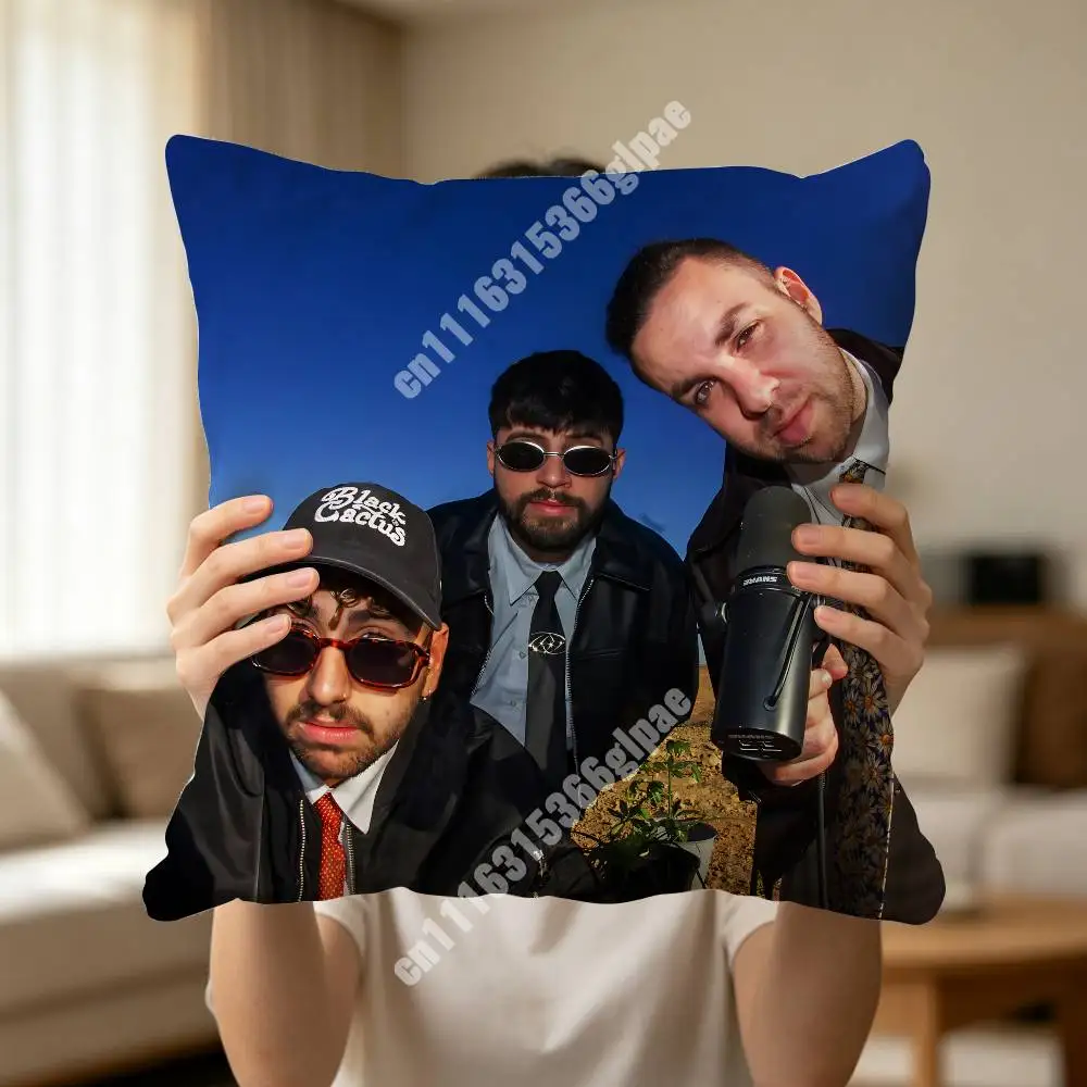 T-Temper C-City Self Aware Printed Pillow Cover Sofa Couch Cozy Holiday Party Furnishing Household Gift