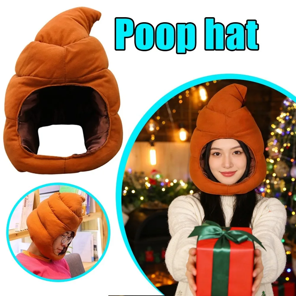 

1 Pcs Fun Plush Hat Winter Windproof And Warm Hat Funny And Cute Poop Hat. Can Be Used As A Photography Prop or Role-playing Hat