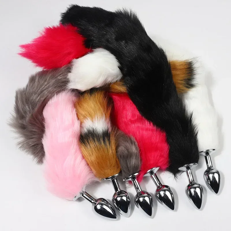 Sexy Fox Tail Anal Plug Metalowe produkty dla dorosłych Cosplay Sex Toys Dla kobiet Mężczyźni Anal Butt Plug Gry dla dorosłych Zabawka dla par 18