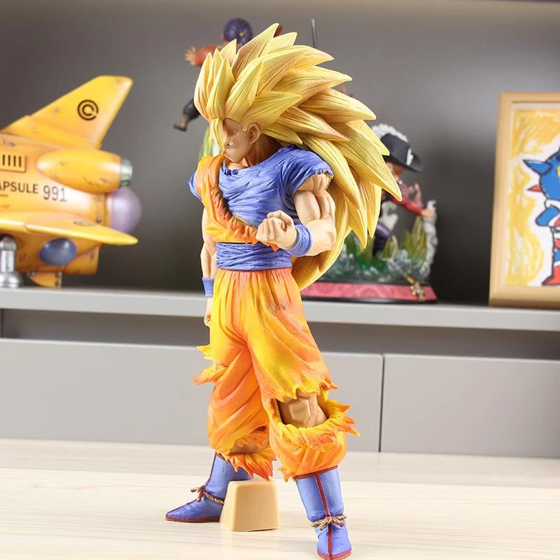 47cm Dragon Ball Son Goku Super Saiyan Action Figure Peripherals Double Head Change Super Big PVC Model Collection Gifts Toy Kid