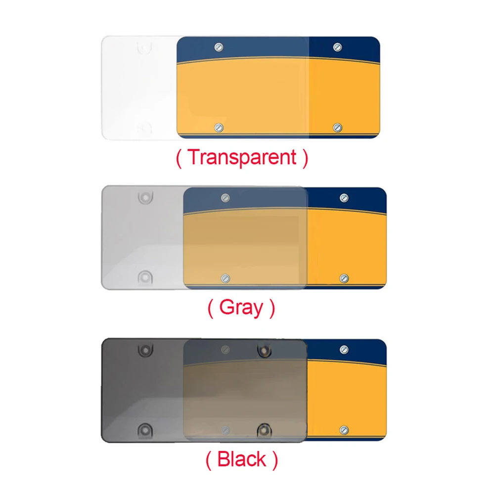 

Plate Cover License Plate Photo For: US Vehicles Red Light Reflective 1pc ABS Anti Speed Clear Easy To Install