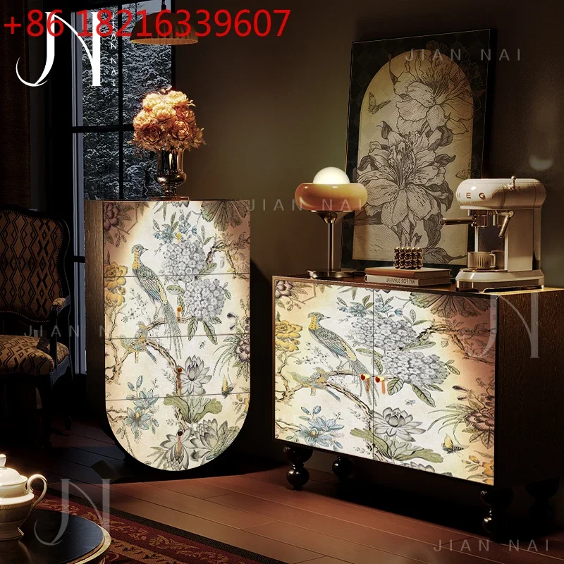 TAO Garden Craft Living Room Cabinets Storage Filing Decor Librero Display Cabinets Accent Luxury Vitrina Chinese Style Furnitur