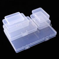 Rectangular Translucent Box Durable Strong Storage Box Packing Plastic Boxes Dustproof Strong Jewelry Storage Case Container