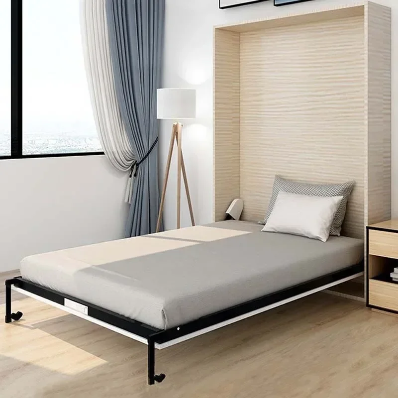 Concealed beds can be folded forward, flipped to the side, and hidden downward