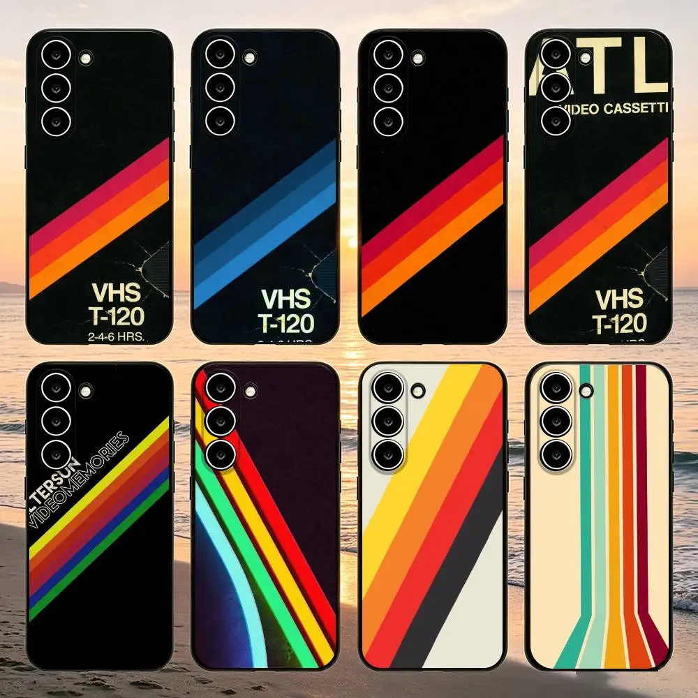 Retro VHS Video Tape Phone Case For Samsung Galaxy A52 A42 A32 A22 A12 A02S A72 A73 A51 A41 A31 A21S A71 A30S Black Cover
