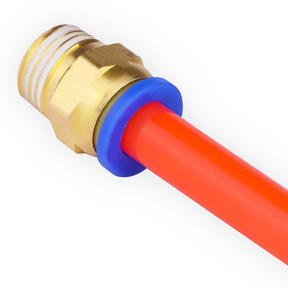 Air Fitting PC6-02 Fitting For Larger Installations Easy Installation Leakage Prevention Long-lasting For PA Tubes