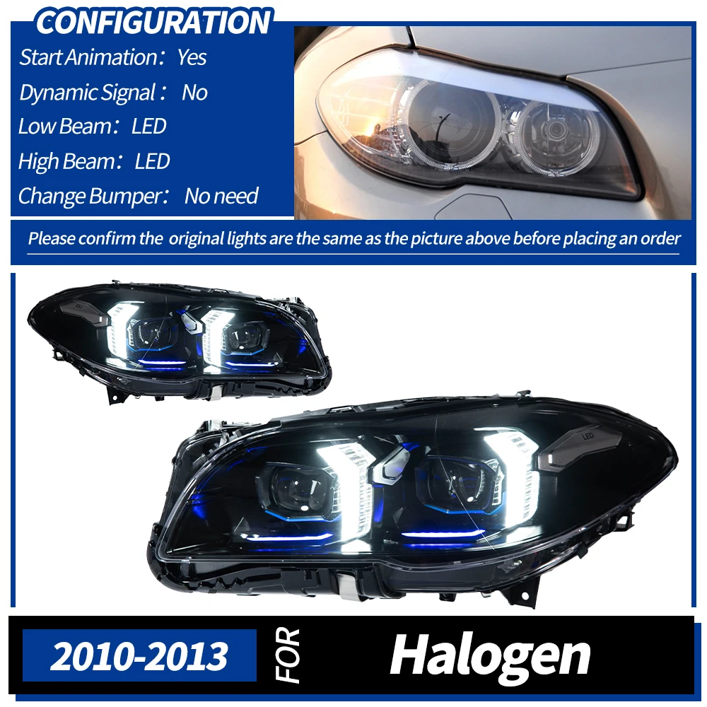 Koplampen Voor Bmw F10 F18 2011-2017 Auto Vara Gonz 12V H7 Led Drl Hella Xenon lens Hella F11 530 M5 Gereedschap Accessoires