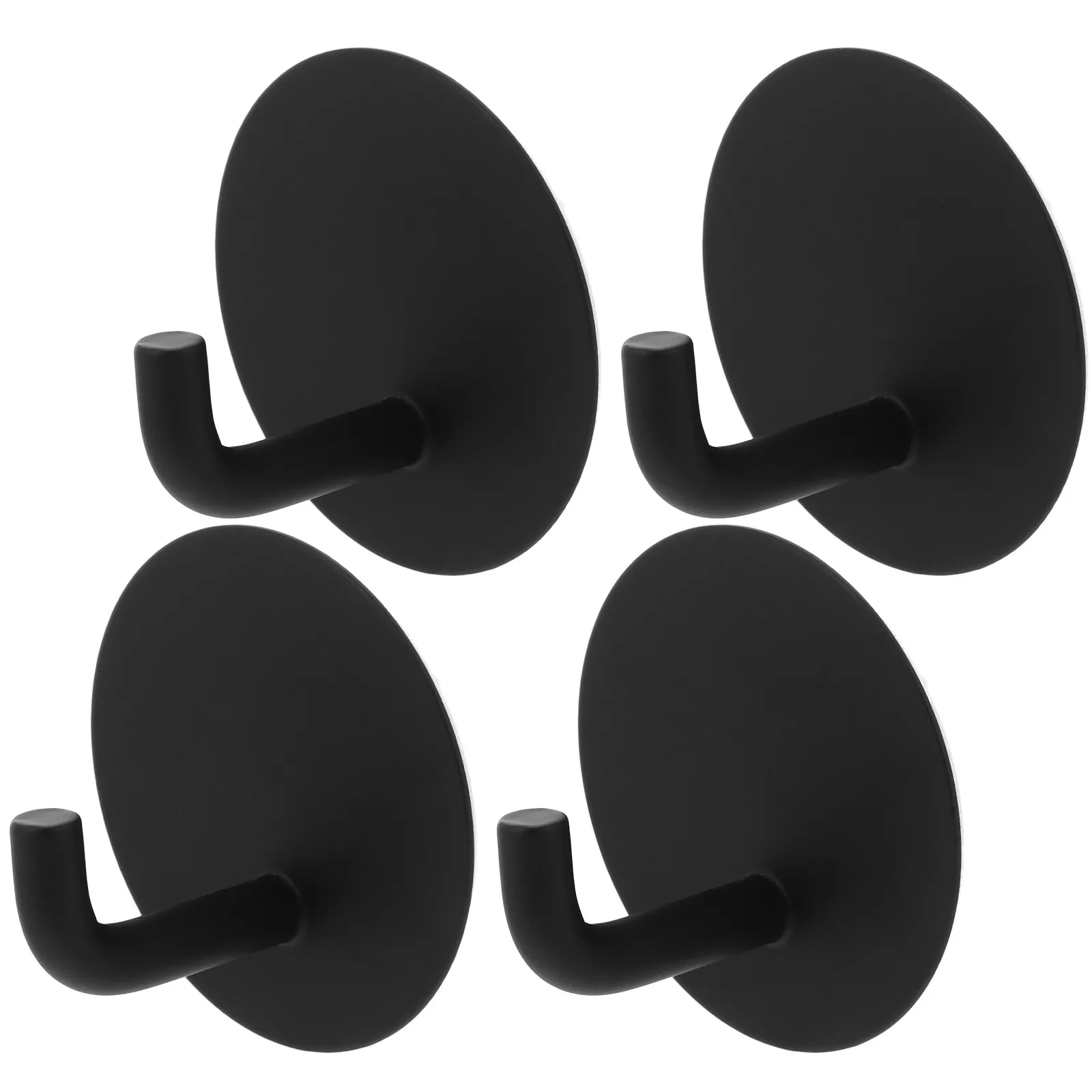 

4Pcs Stainless Steel Heavy Duty Wall Hooks Strong Adhesive Stick on Hooks for Bathroom Kitchen Towel Robe Hanging Waterproof
