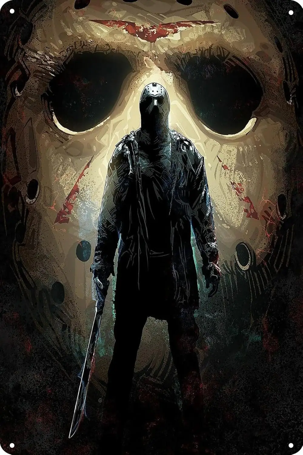 p1,Jason Voorhees 13th постер металлическая жестяная вывеска ретро винтажный настенный декор