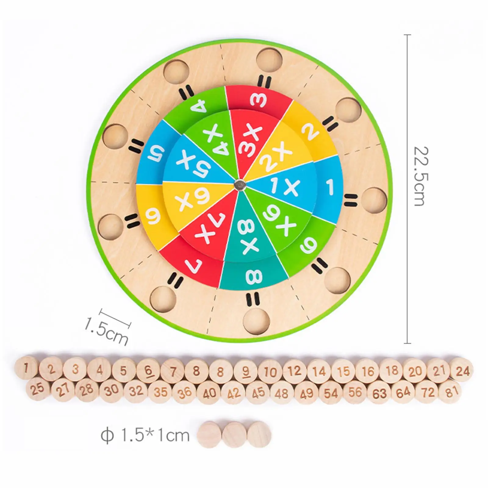 99 Multiplication Table Turntable Multiplication Wheel Toy for Kids Children