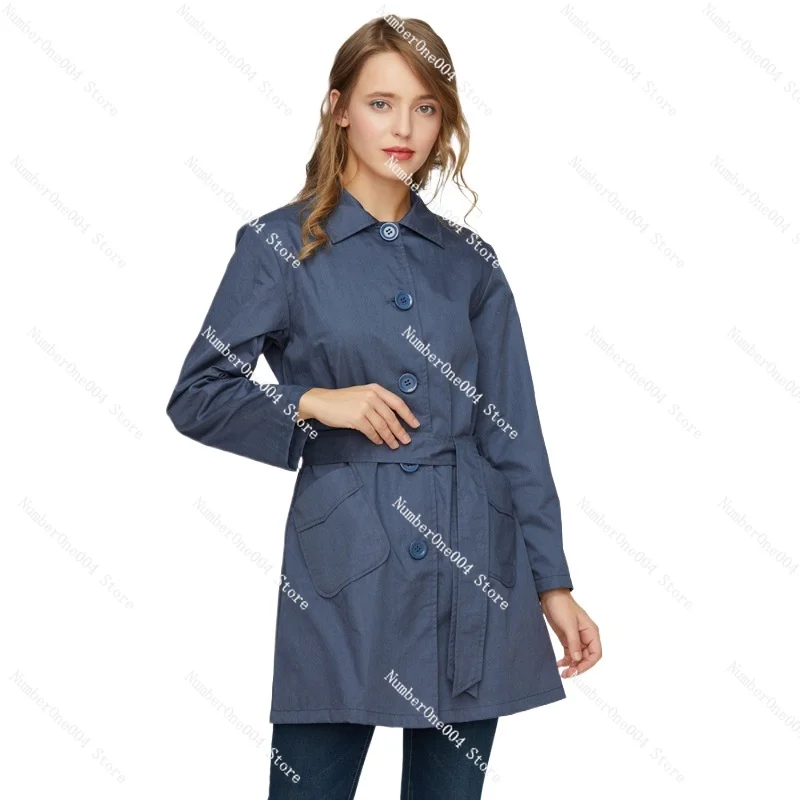 Applicable to  Radiation-Proof Clothes Coat Radiation-Proof Windbreaker Overalls Unlined Long Gown Mid-Length