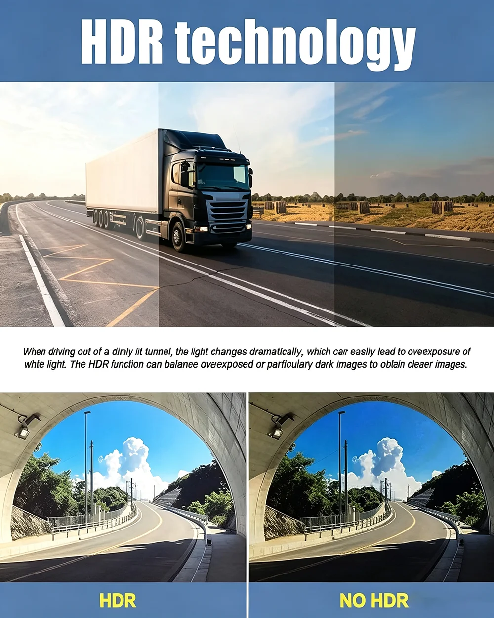 Auto-Fahrkamera HD 1080P 3/4-Kanal Dashcam Black Box mit eingebautem G-Sensor, Nachtsicht, Schleifenaufnahme, 24-Stunden-Parkmodus – Detail 6