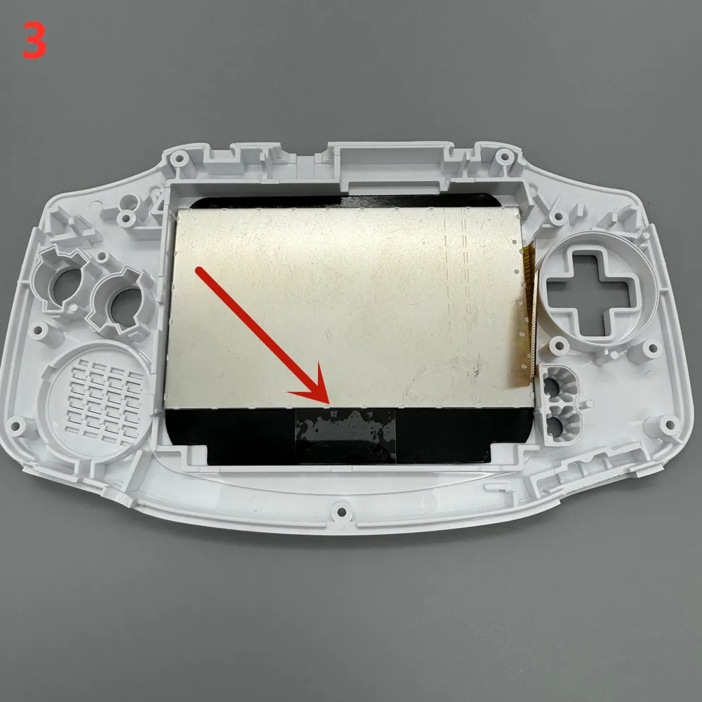 GBA IPS LCD لا يتطلب غلاف مقطوع سهل التركيب بشاشة LCD عالية السطوع IPS مقاس 2.9 بوصة ومجموعة غلاف لـ Gameboy Advance GBA