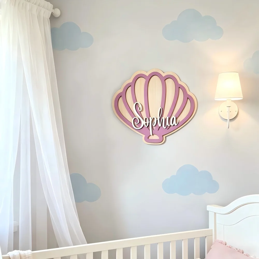 1Pc Custom Defined Defined Wooden Name Plaque,Home Kids Room Nursery Bedroom Wall Door Decor,DIY Paintable,Birthday Wedding Gift