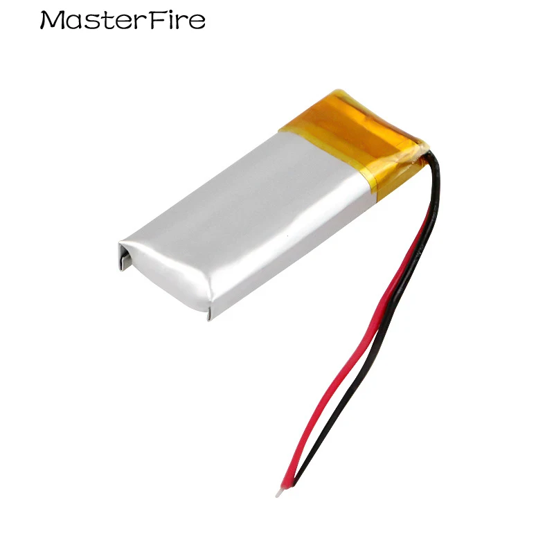3.7V 200mah Rechargeable Lithium Polymer Battery 601235 for Bluetooth Headset Voice Recorder Wireless Microphone Batteries Cell