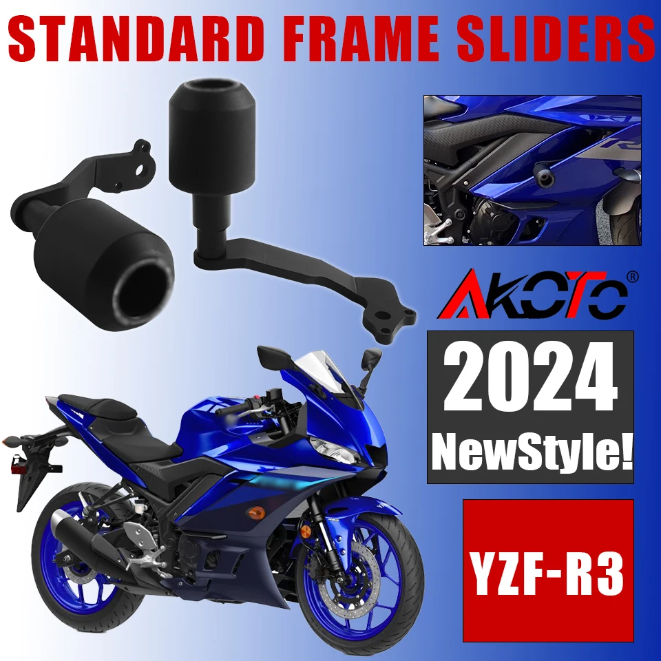 

Motorcycles Engine Frame Sliders Crash Pad Falling Protector Guard FOR YAMAHA YZFR3 YZF-R3 YZF R3 R25 YZFR25 2019-2024 Parts